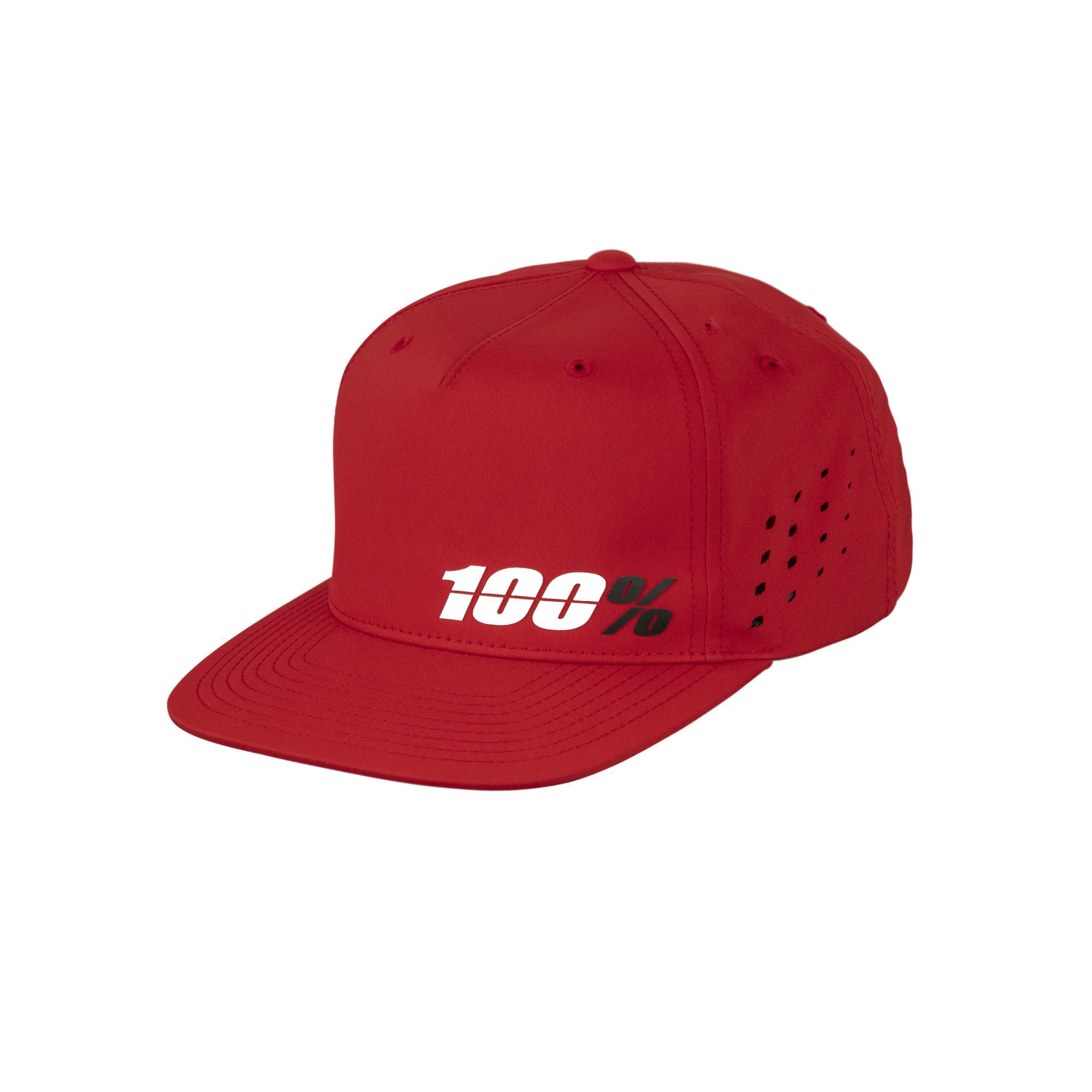 100% - HAT - OZONE SNAPBACK RED